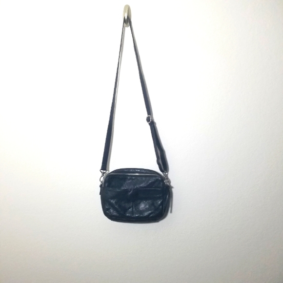 Handbags - Margot, Black Leather Crossbody Bag